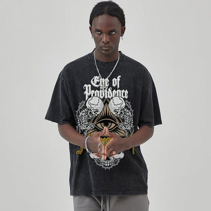 Unisex Vintage Solid Wash T-Shirts 2305101600
