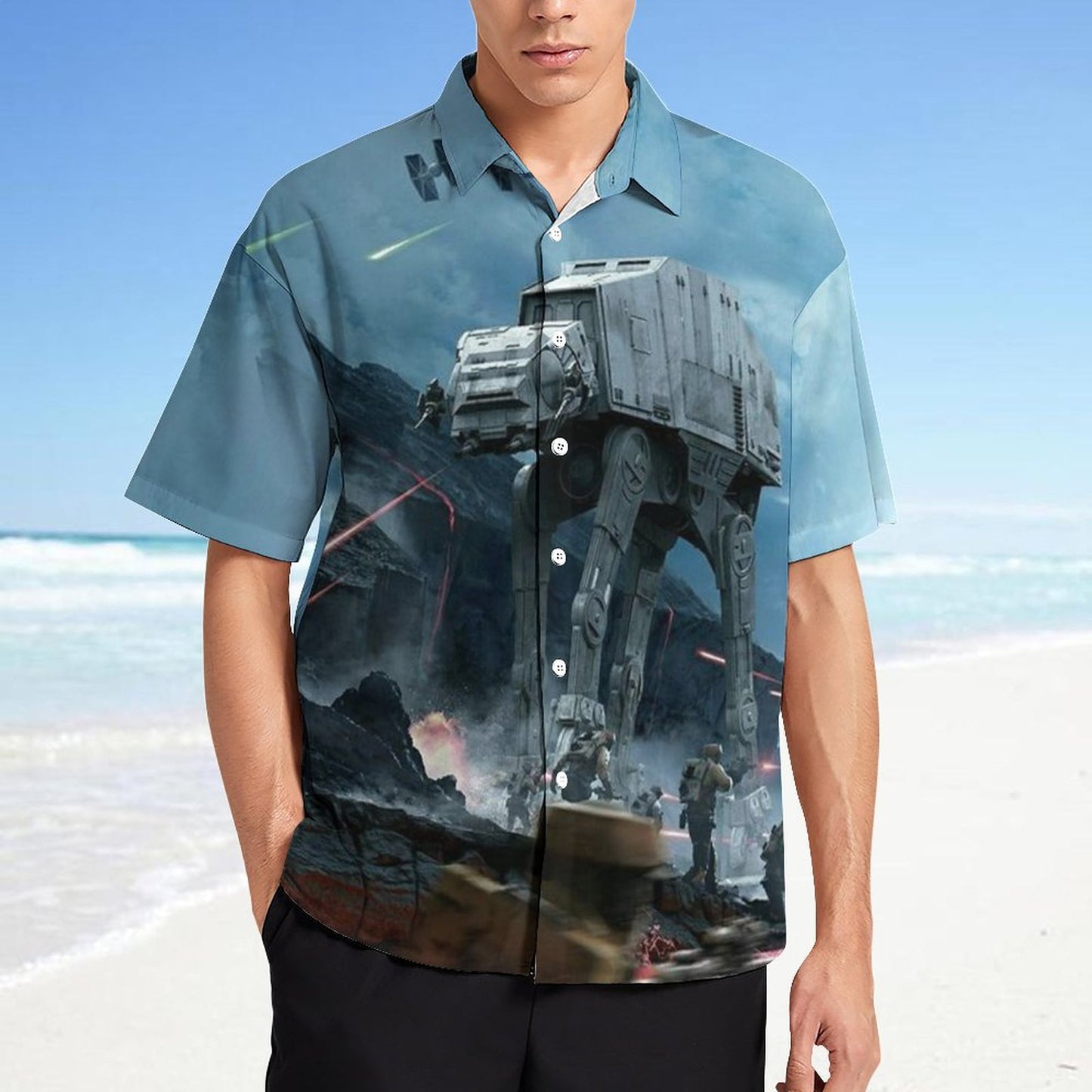 Men's Fashion Casual Printed Short Sleeve Shirts 2306101500