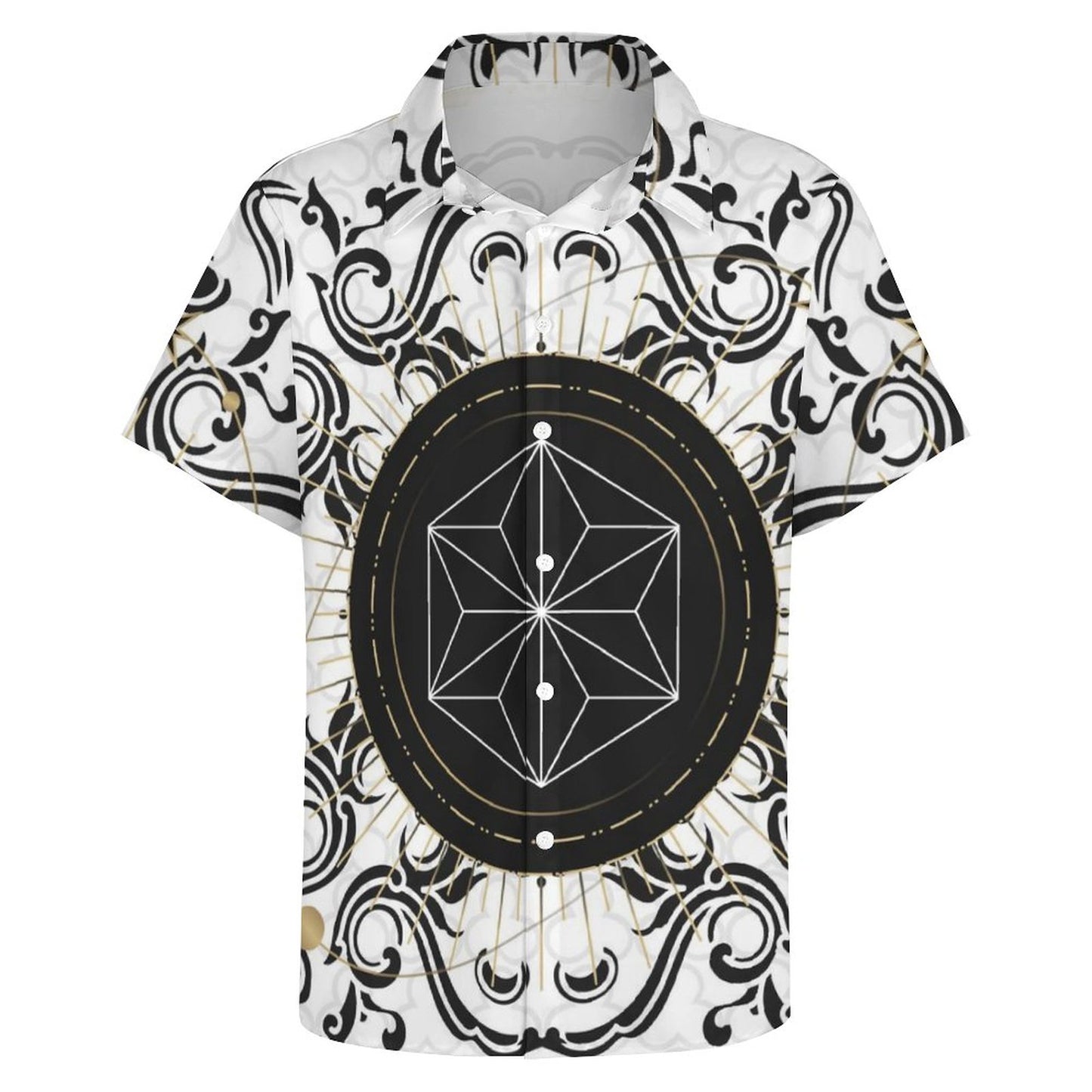Men's Fashion Casual Printed Short Sleeve Shirts 2306101348