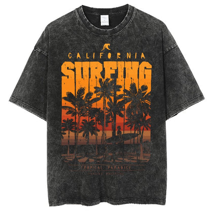 Unisex Vintage Solid Wash T-Shirts 2305101920