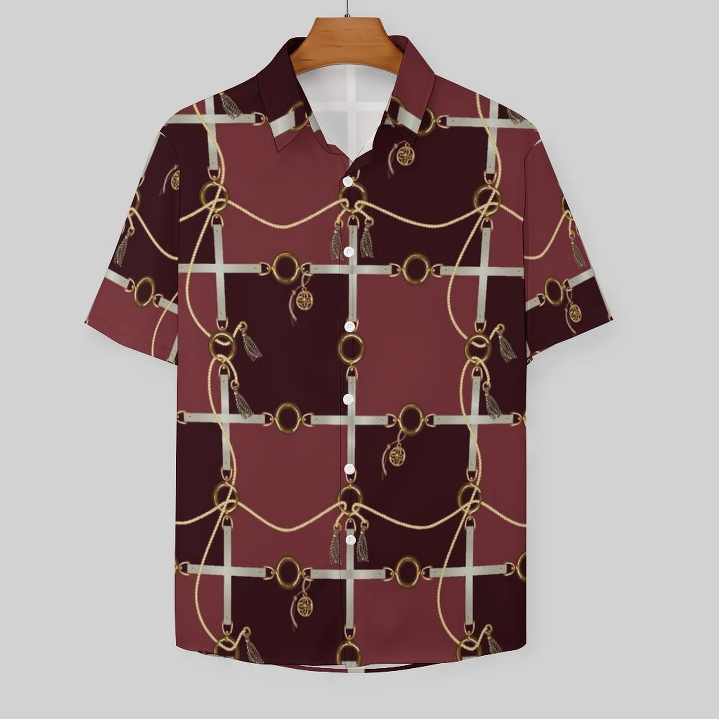 Men's Fashion Casual Printed Short Sleeve Shirts 2306101106