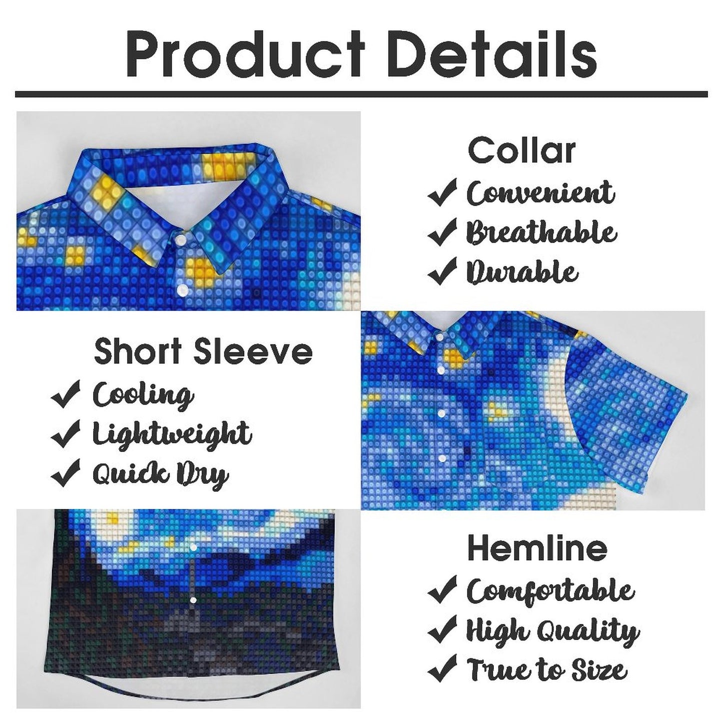 Men's Hawaiian Casual Short Sleeve Shirt 2306103183