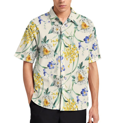 Men's Fashion Casual Printed Short Sleeve Shirts 2305107084