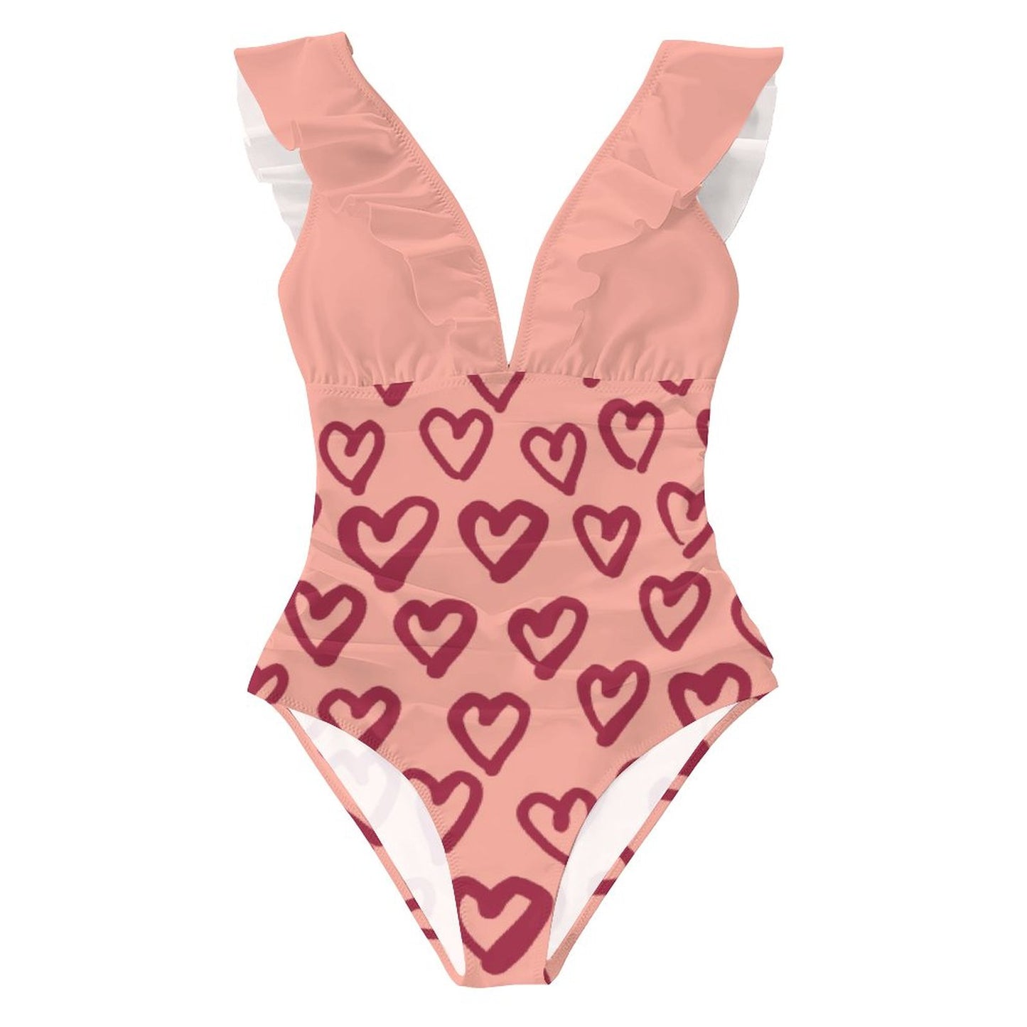 Casual Printed One Piece Swimsuit And Cover Up 2306103132