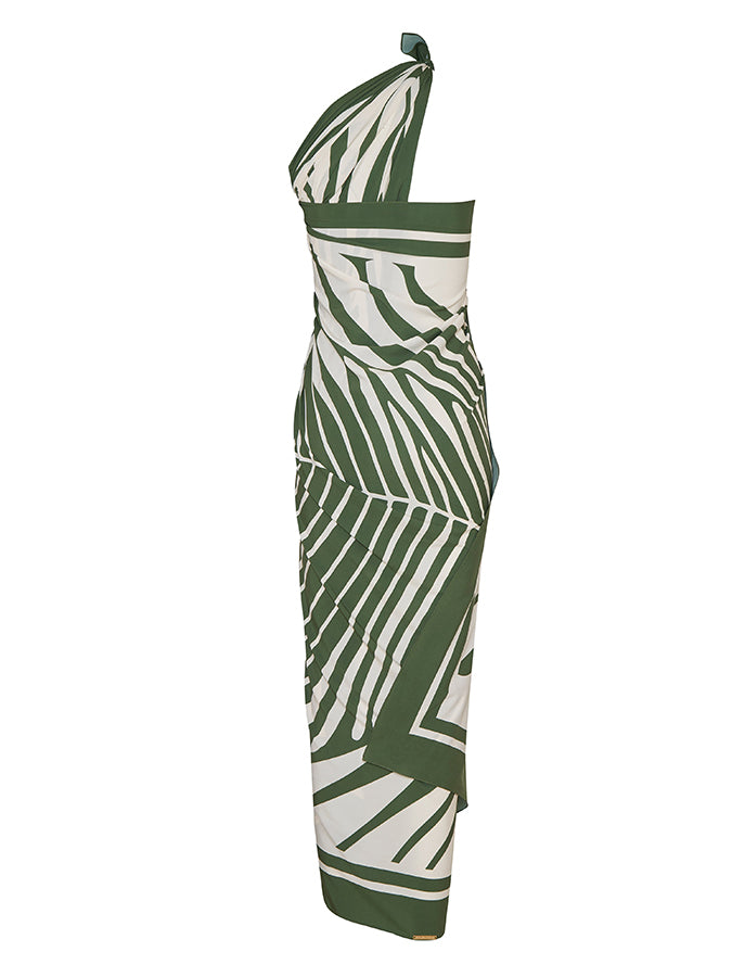 Vintage V-neck Printed Swimsuit and Cover-up