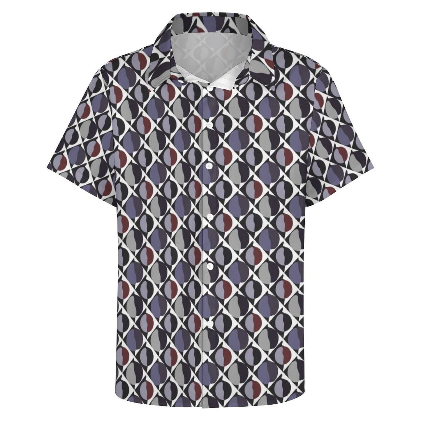 Men's Fashion Casual Printed Short Sleeve Shirts 2305107122