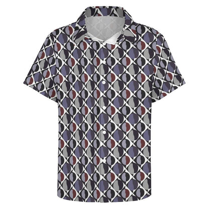 Men's Fashion Casual Printed Short Sleeve Shirts 2305107122