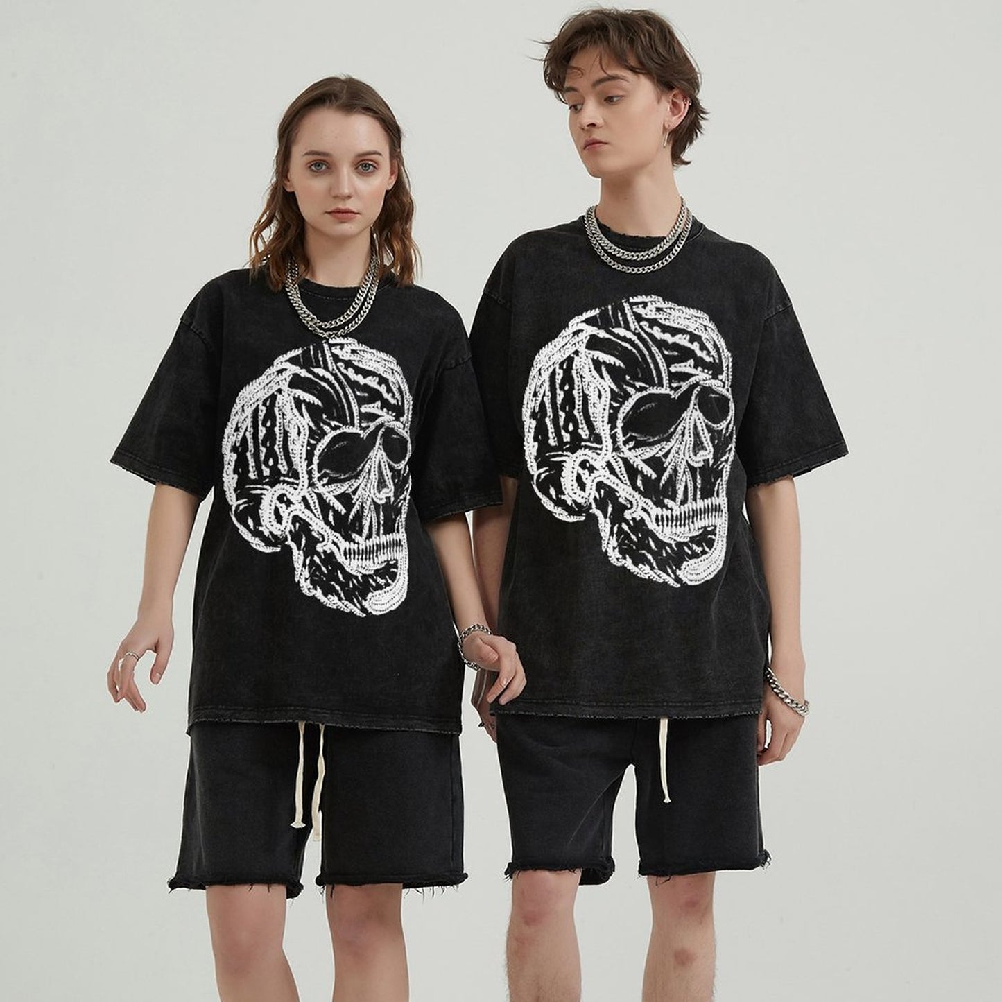 Unisex Vintage Solid Wash T-Shirts 2305101628
