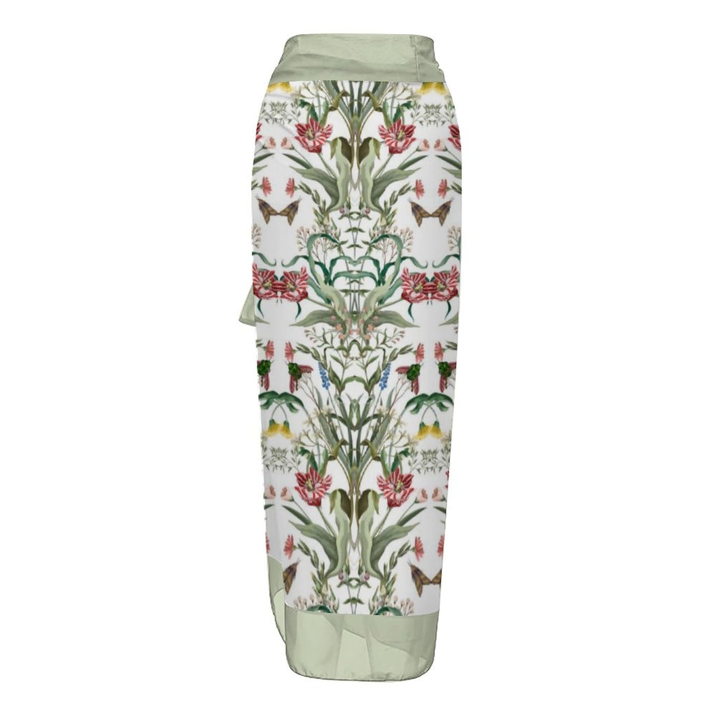 Casual Printed One-Piece Swimsuit And Cover Up 2305103380