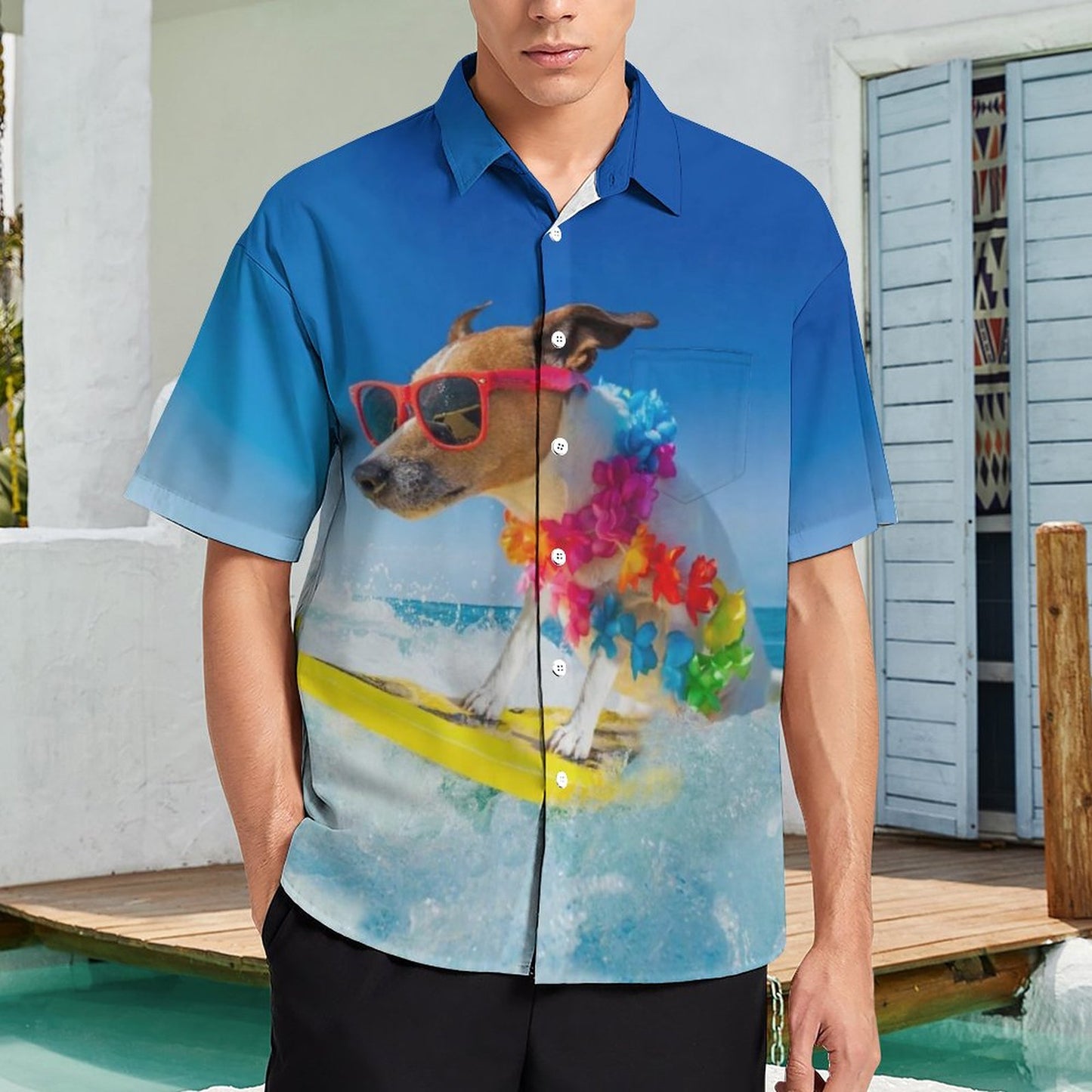 Men's Hawaiian Casual Short Sleeve Shirt 2307100351
