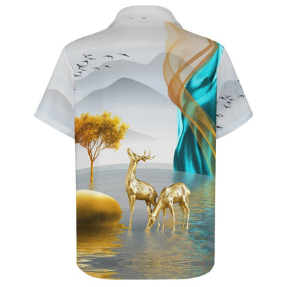 Men's Hawaiian Casual Short Sleeve Shirt 2306105440