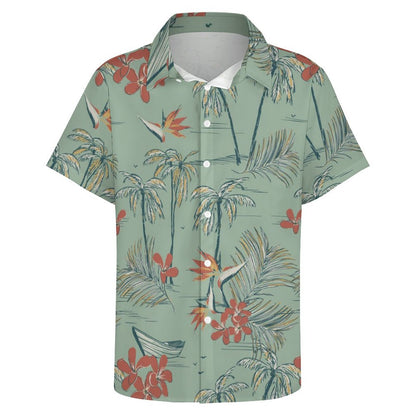 Men's Hawaiian Print Resort Shirt 2305106121