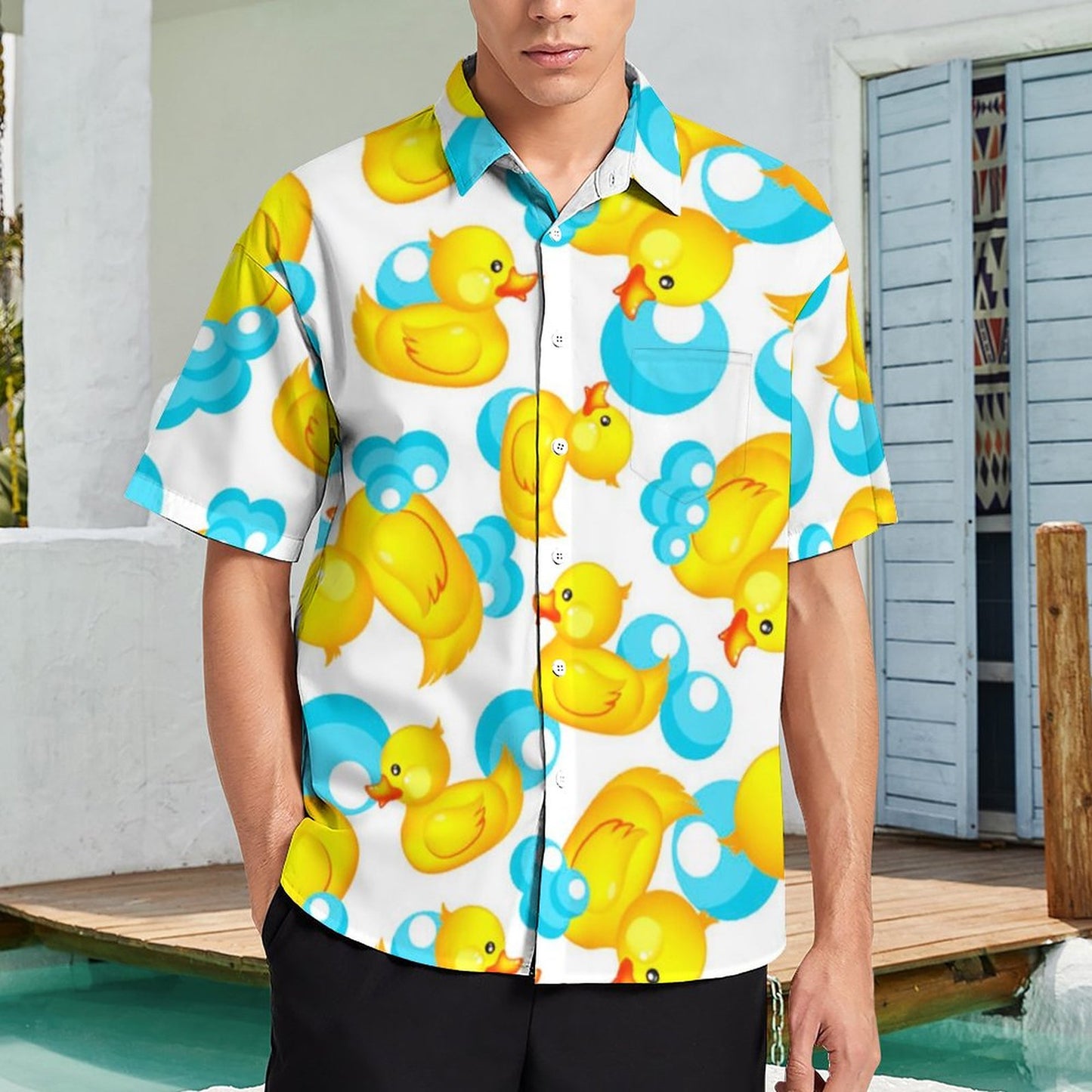 Men's Hawaiian Casual Short Sleeve Shirt 2306105797