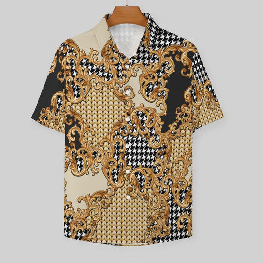 Men's Fashion Casual Printed Short Sleeve Shirts 2306101355