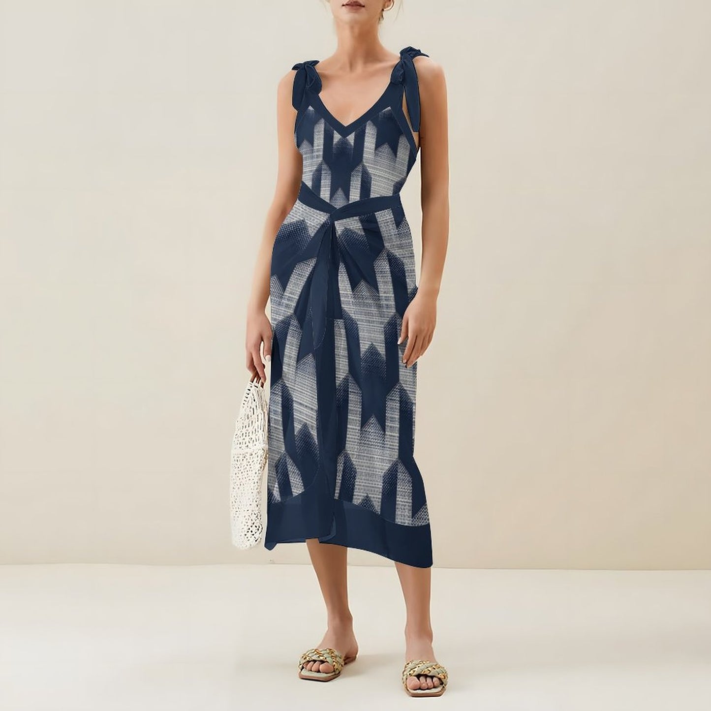 Casual Printed One-Piece Swimsuit And Cover Up 2305102480
