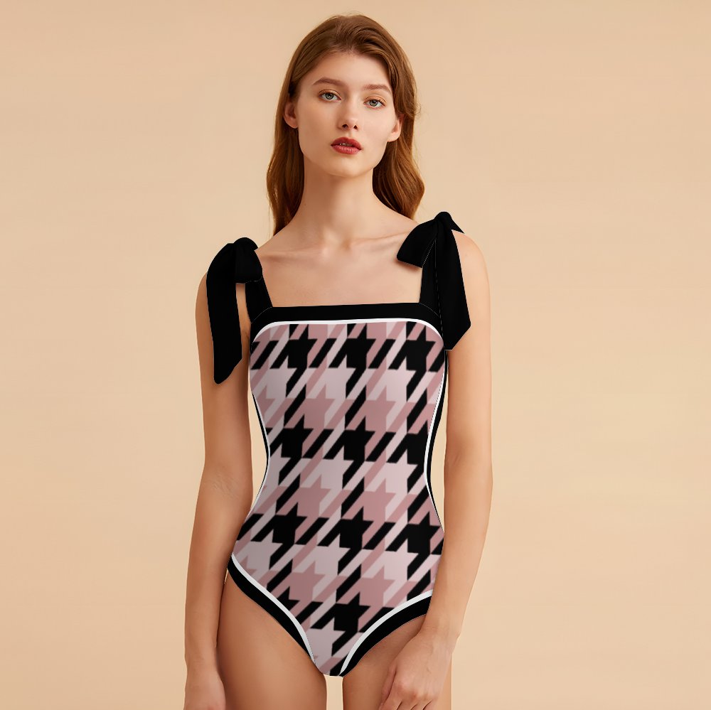 Fashion Printed One Piece Swimsuit And Cover Up 2305104455