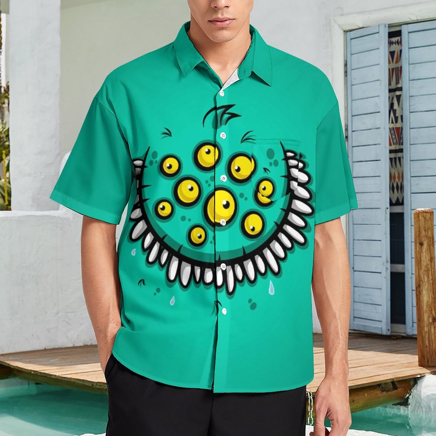 Men's Hawaiian Casual Short Sleeve Shirt 2306103603