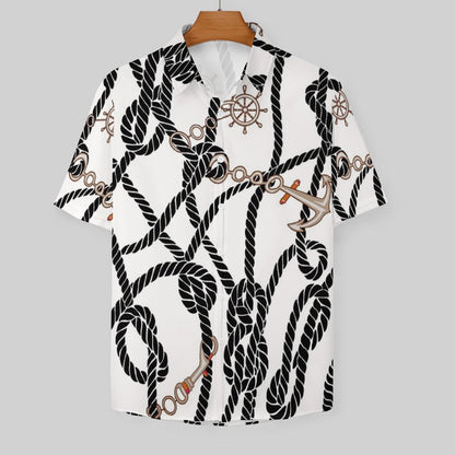 Men's Fashion Casual Printed Short Sleeve Shirts 2306100946