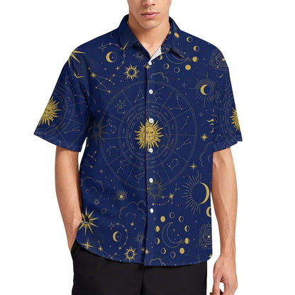 Men's Fashion Casual Printed Short Sleeve Shirts 2306100973
