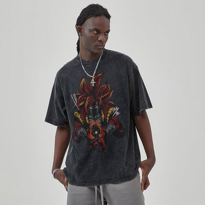 Unisex Vintage Solid Wash T-Shirts 2305103020