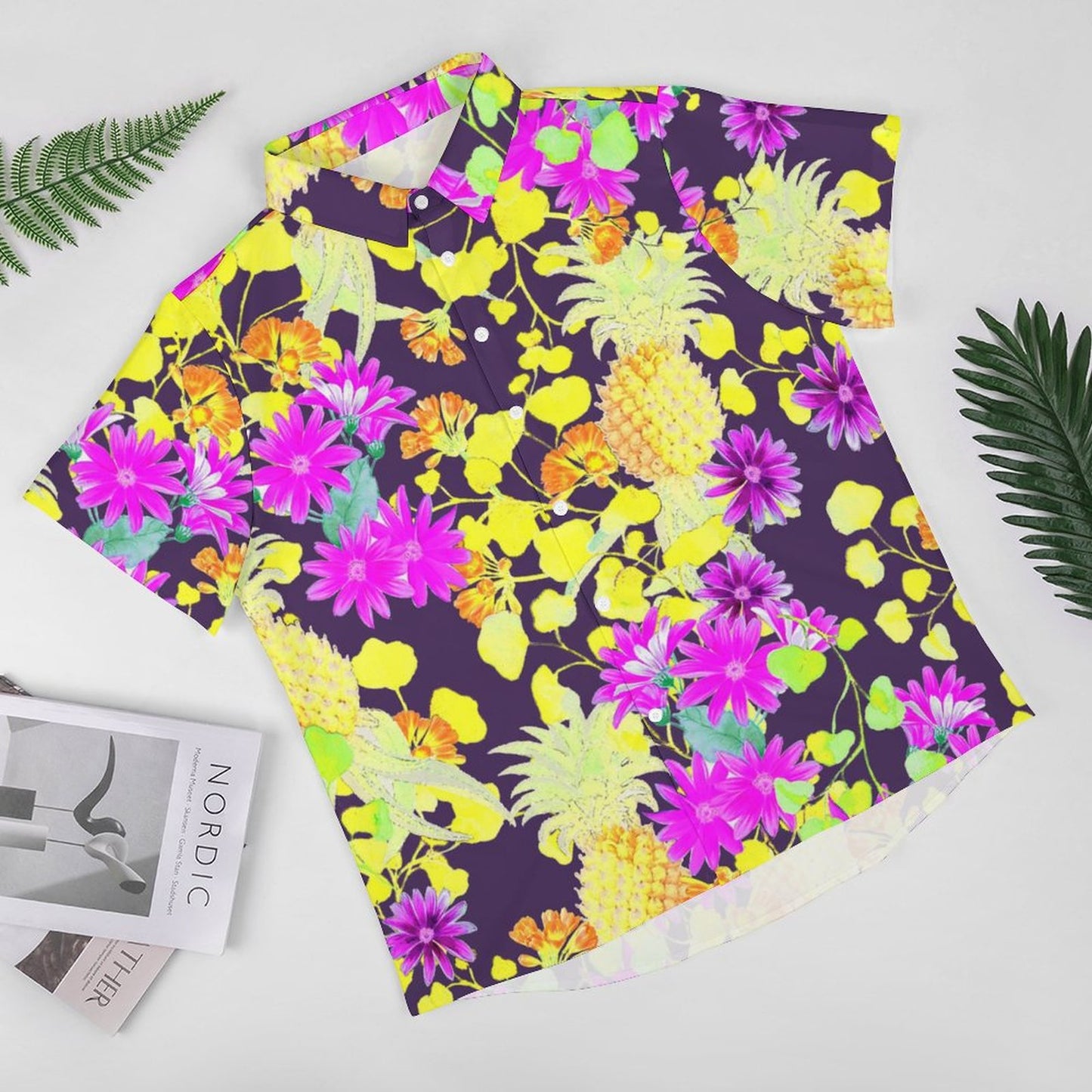 Men's Fashion Casual Printed Short Sleeve Shirts 2306101739