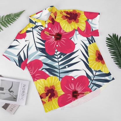 Men's Hawaiian Print Resort Shirt 2305101544