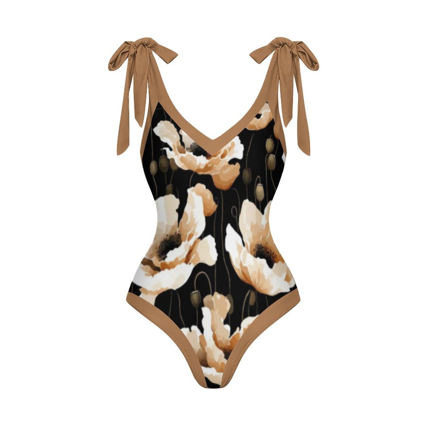 Casual Printed One-Piece Swimsuit And Cover Up 2305102672