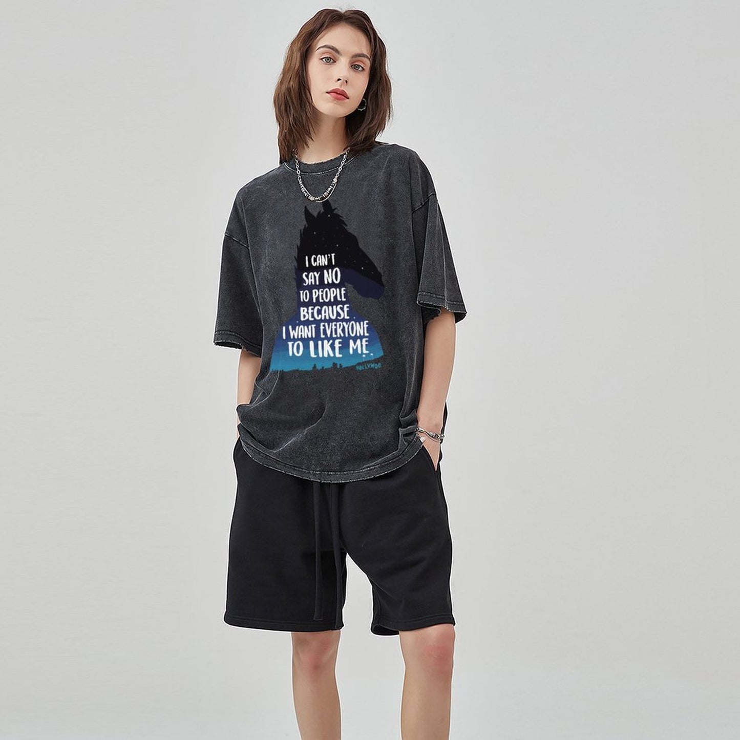 Unisex Vintage Solid Wash T-Shirts 2305103525