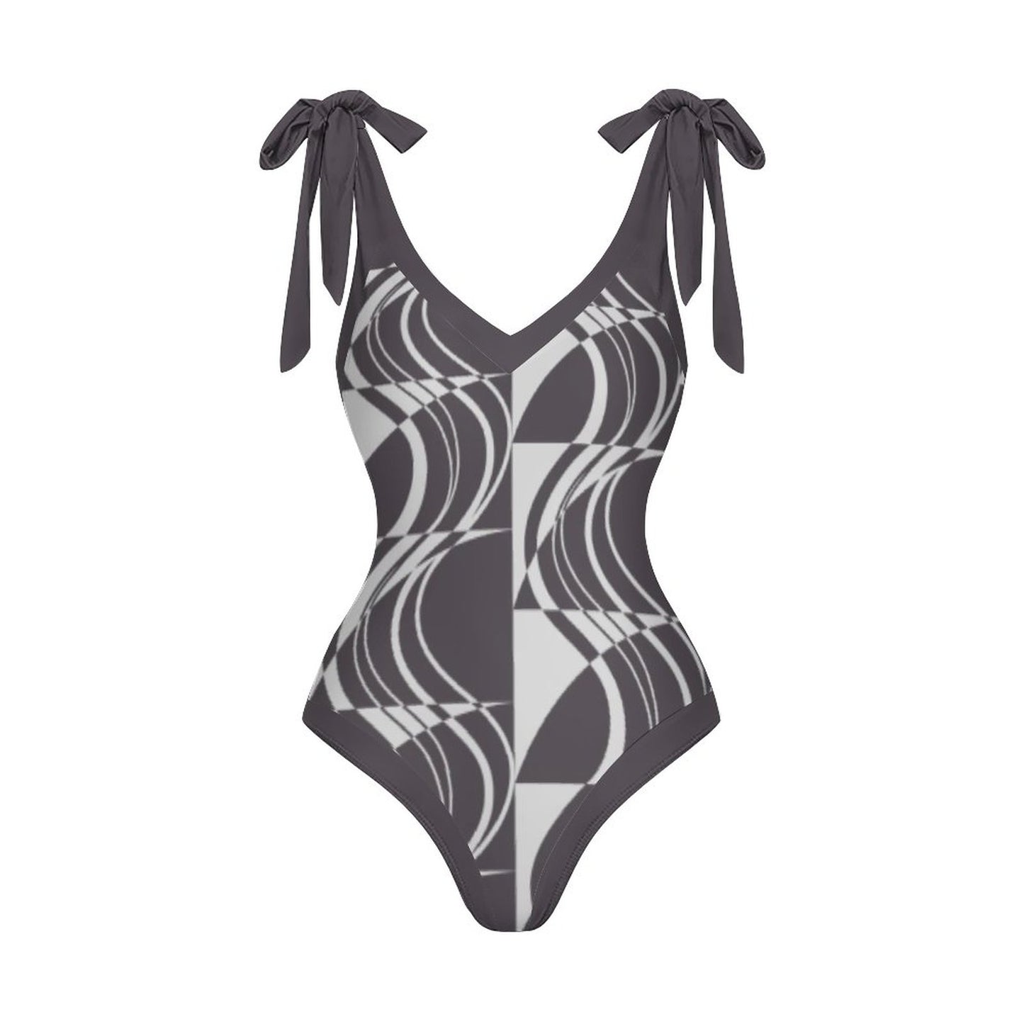 Casual Printed One-Piece Swimsuit And Cover Up 2305102468