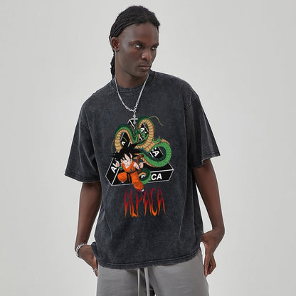 Unisex Vintage Solid Wash T-Shirts 2305103539