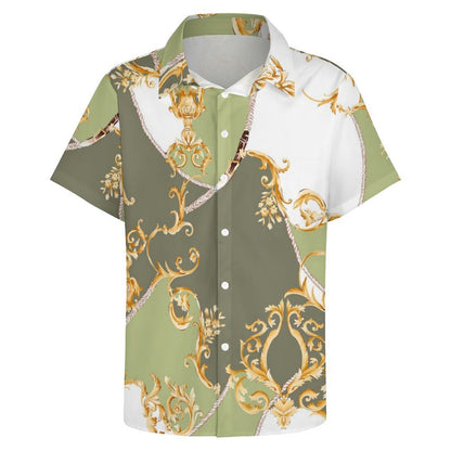 Men's Fashion Casual Printed Short Sleeve Shirts 2306101118
