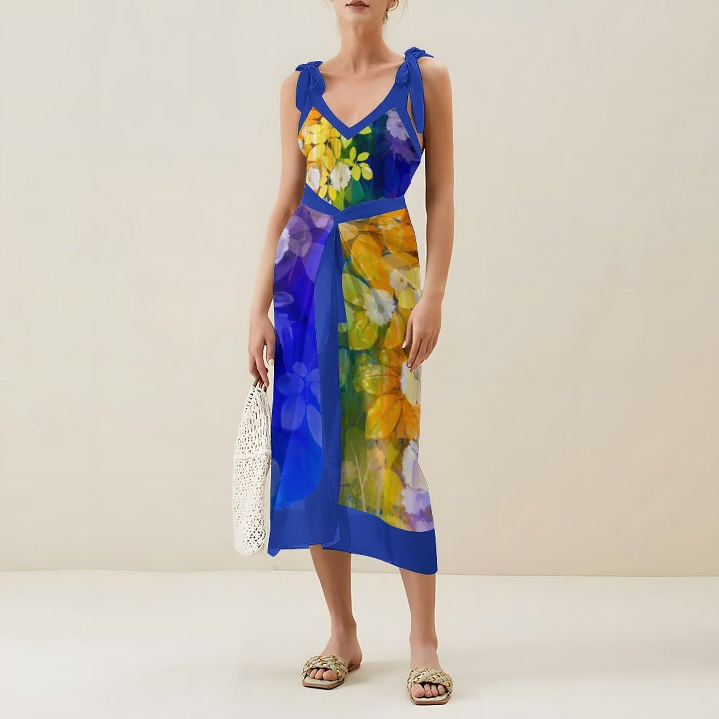 Casual Printed One-Piece Swimsuit And Cover Up 2305102424