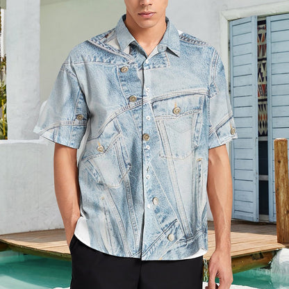 Men's Hawaiian Casual Short Sleeve Shirt 2306105173