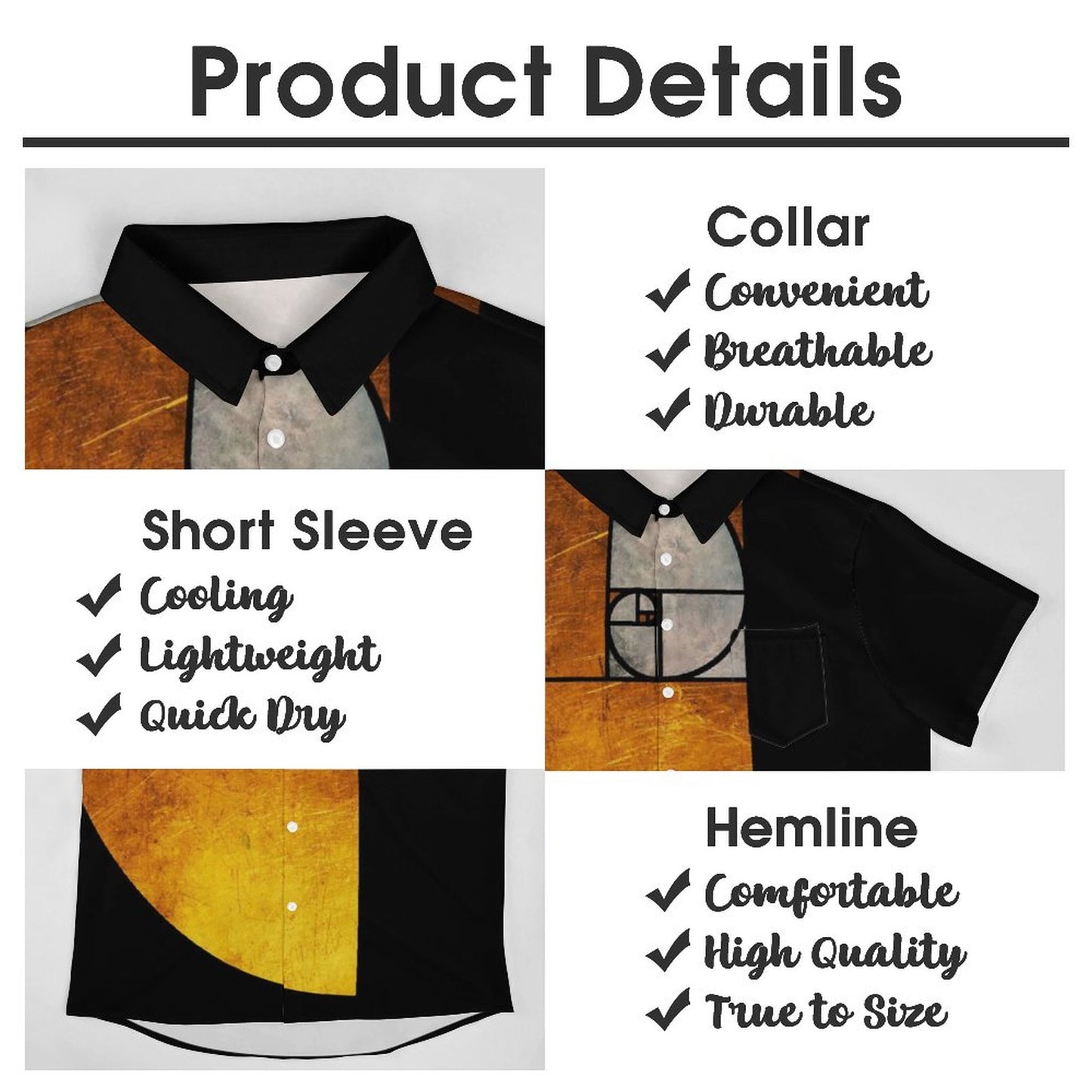 Men's Hawaiian Casual Short Sleeve Shirt 2306103835