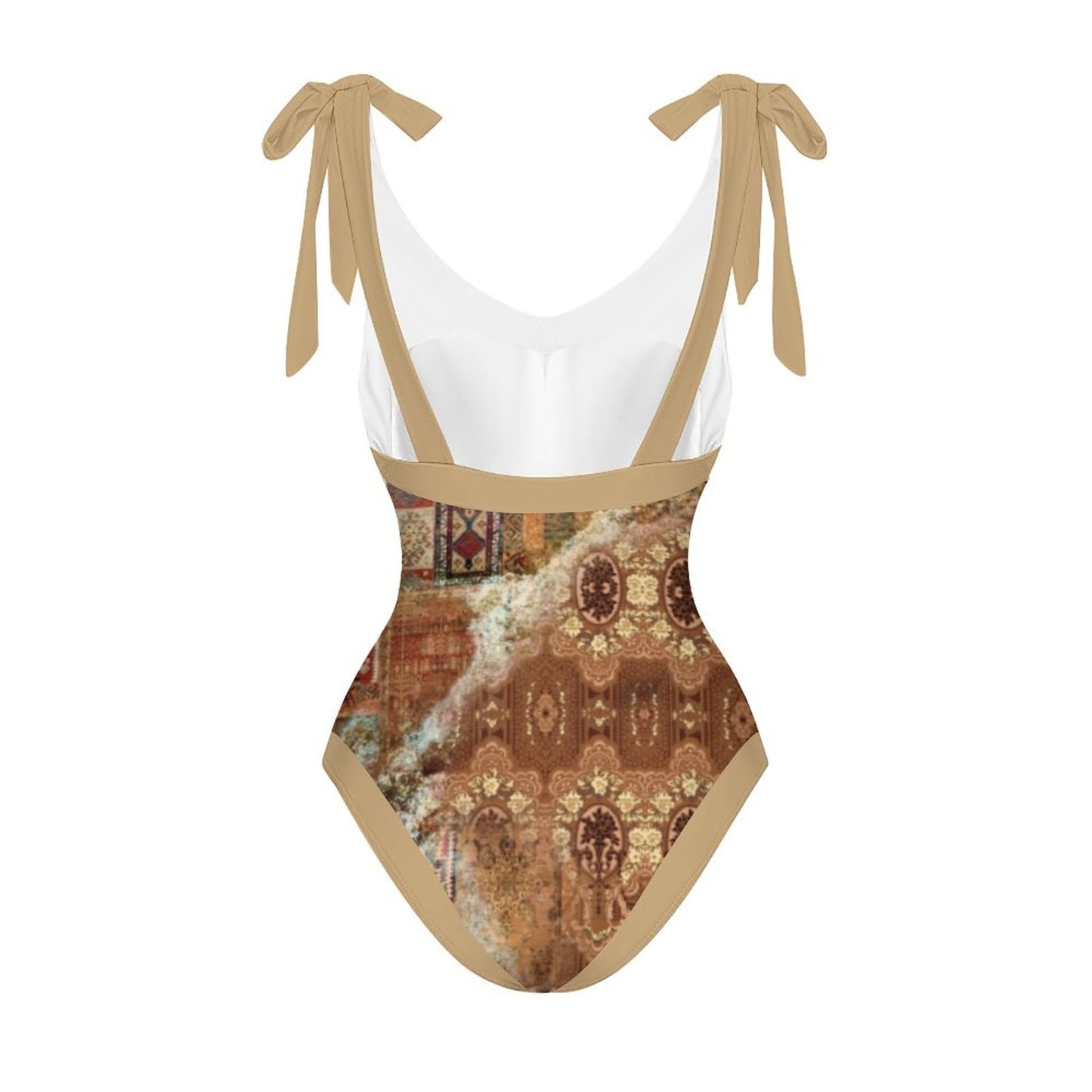 Casual Printed One-Piece Swimsuit And Cover Up 2305102834