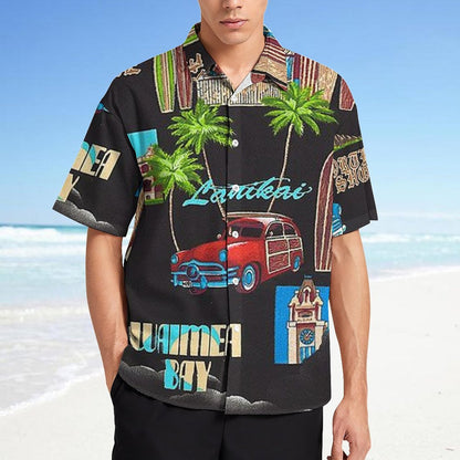 Men's Fashion Casual Printed Short Sleeve Shirts 2306102193