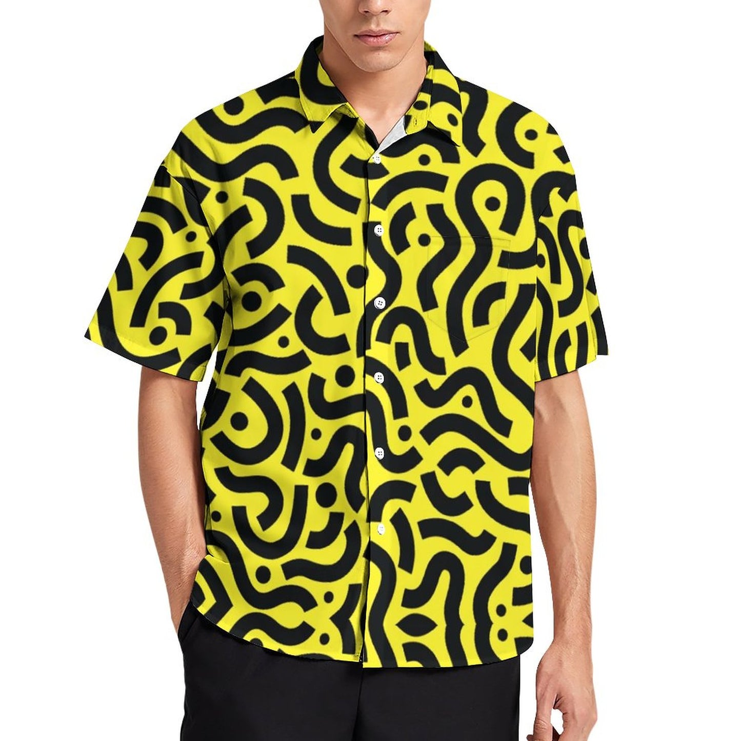 Men's Hawaiian Casual Short Sleeve Shirt 2306105786