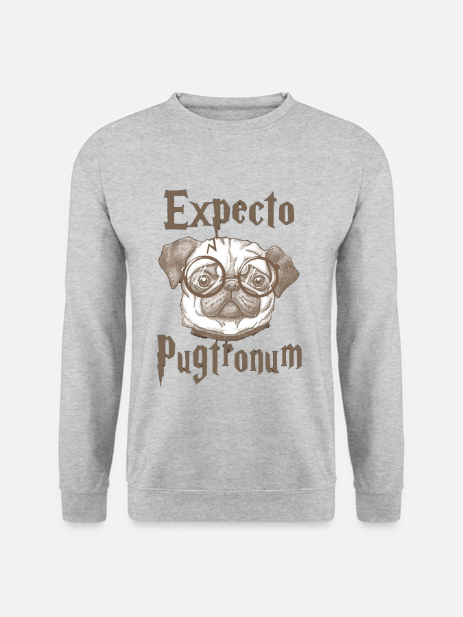 Unisex Round Neck Casual Printed Long Sleeve Sweatshirt