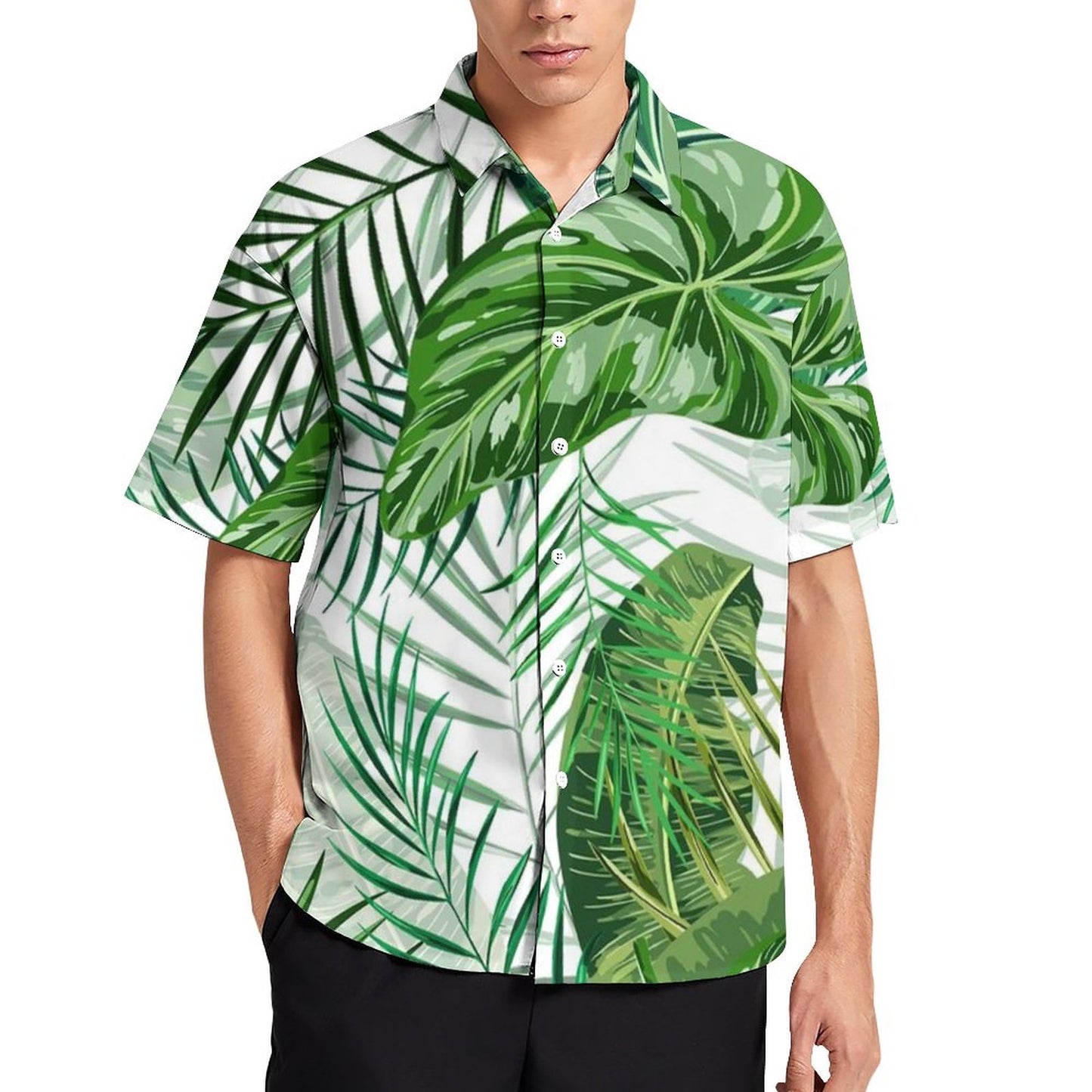 Men's Hawaiian Print Resort Shirt 2305101468