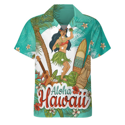 Men's Hawaiian Casual Short Sleeve Shirt 2305102991