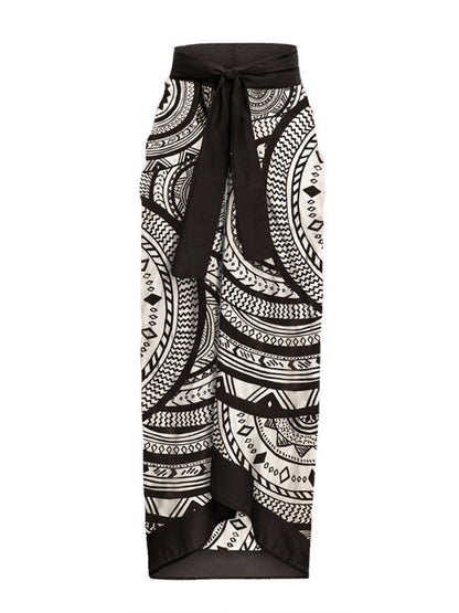 V Neck Ruffled Bikini and Cover Up