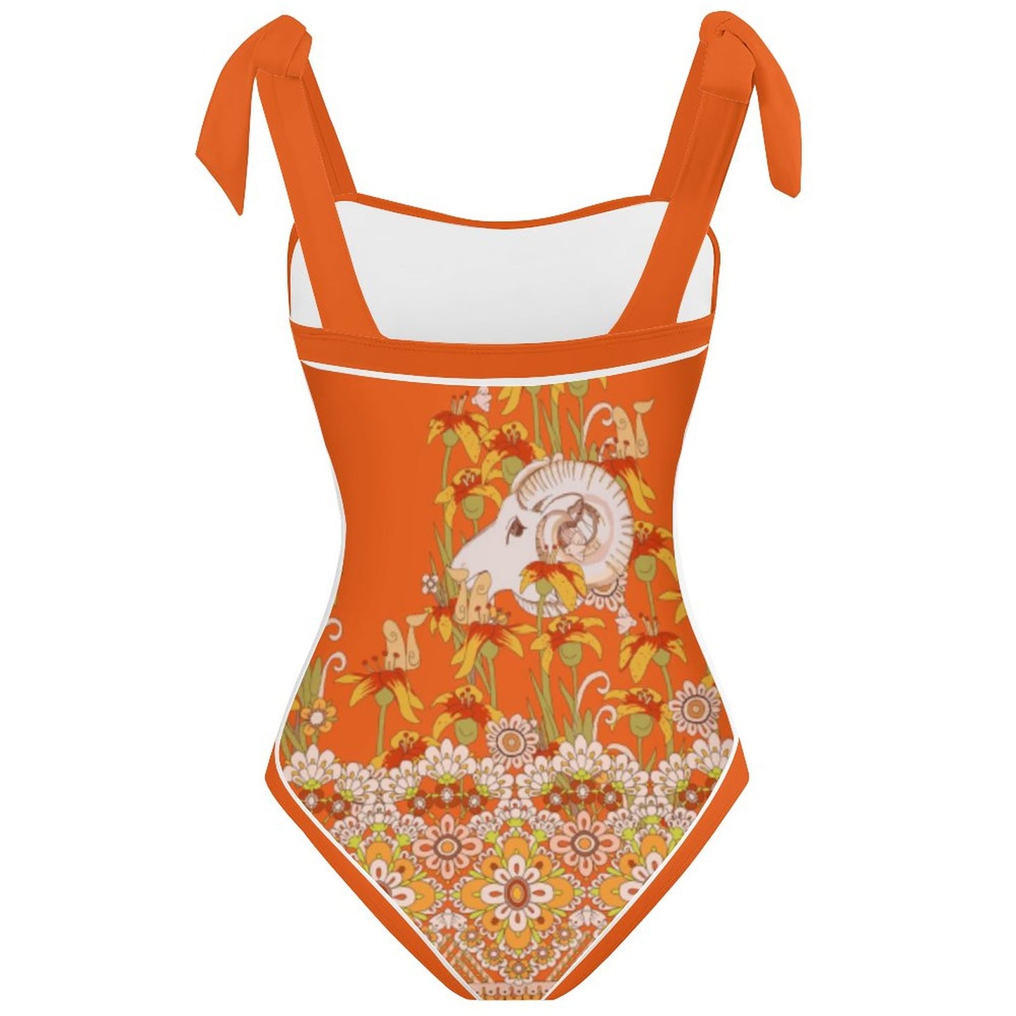 Fashion Printed One Piece Swimsuit And Cover Up 2305105587