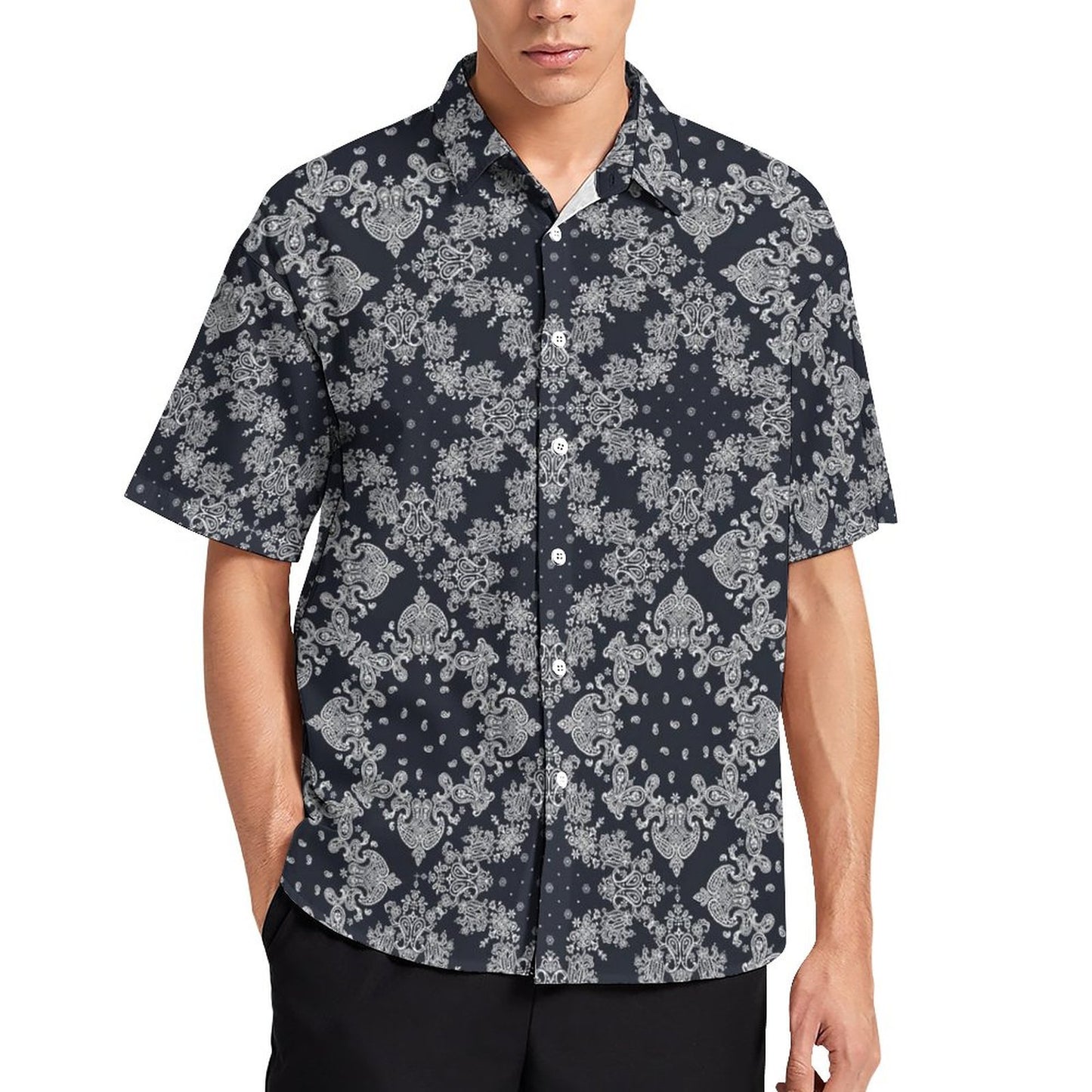 Men's Fashion Casual Printed Short Sleeve Shirts 2306101352