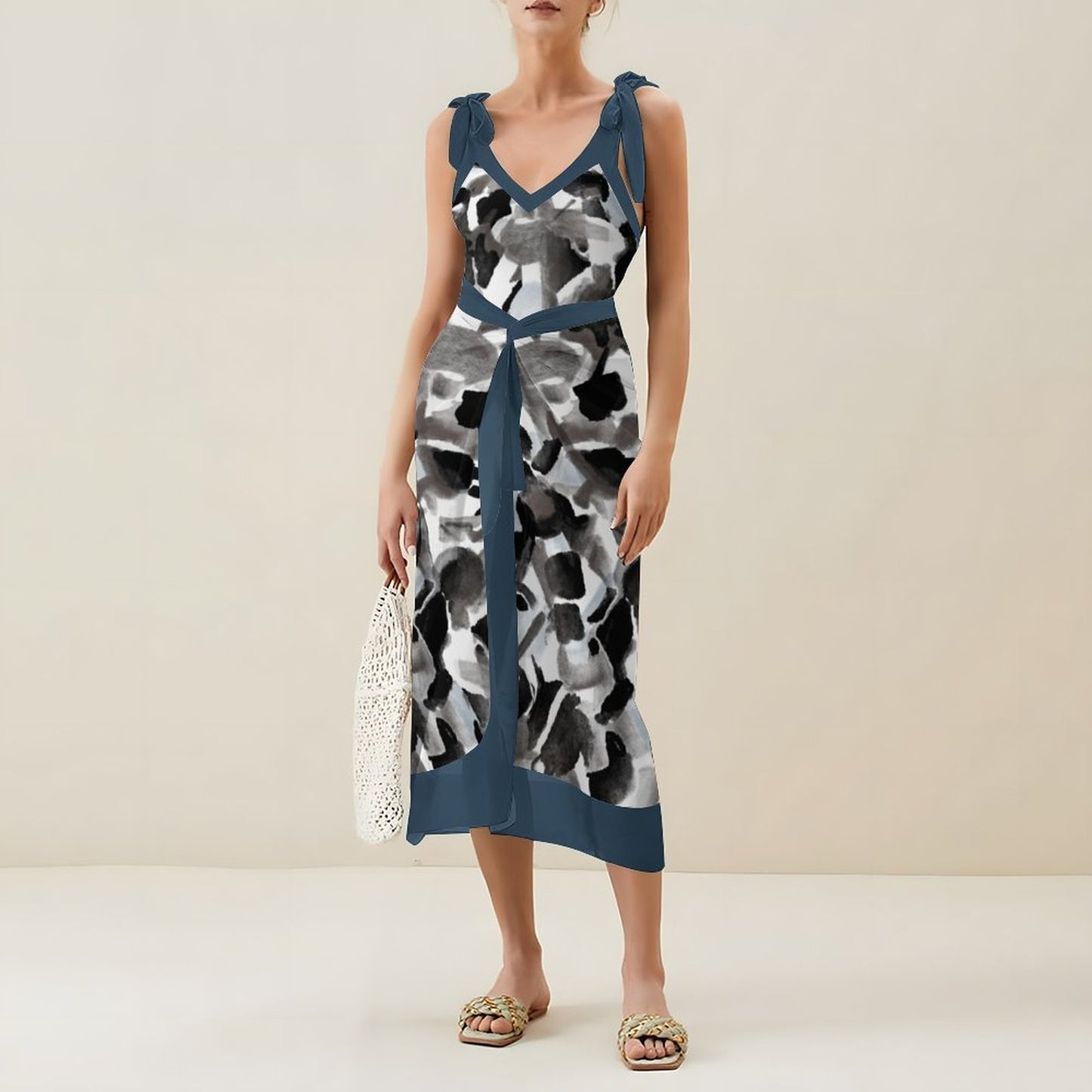 Casual Printed One-Piece Swimsuit And Cover Up 2305102604