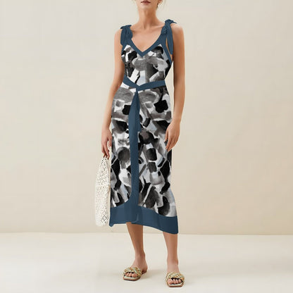 Casual Printed One-Piece Swimsuit And Cover Up 2305102604