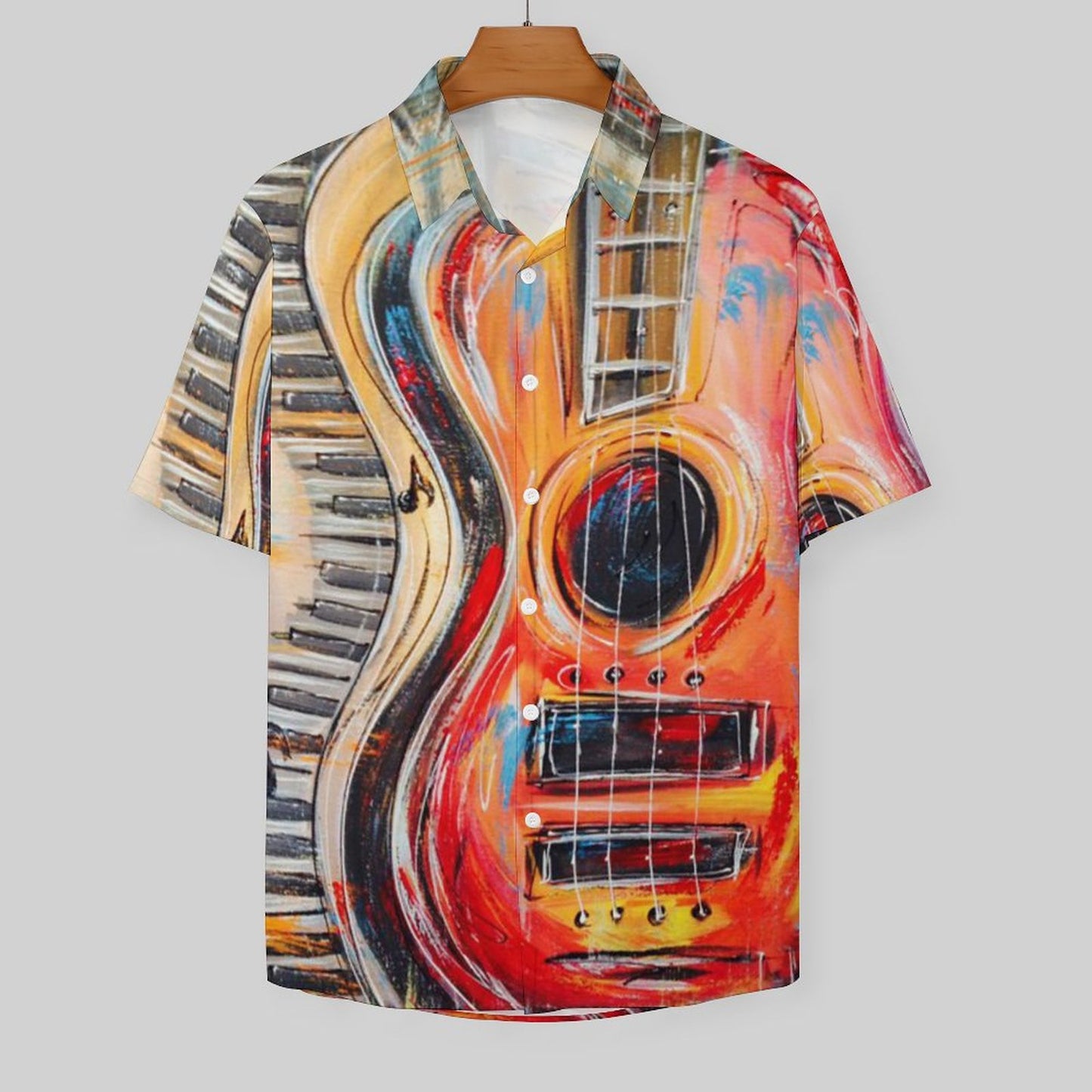 Men's Hawaiian Print Resort Shirt 2305102028