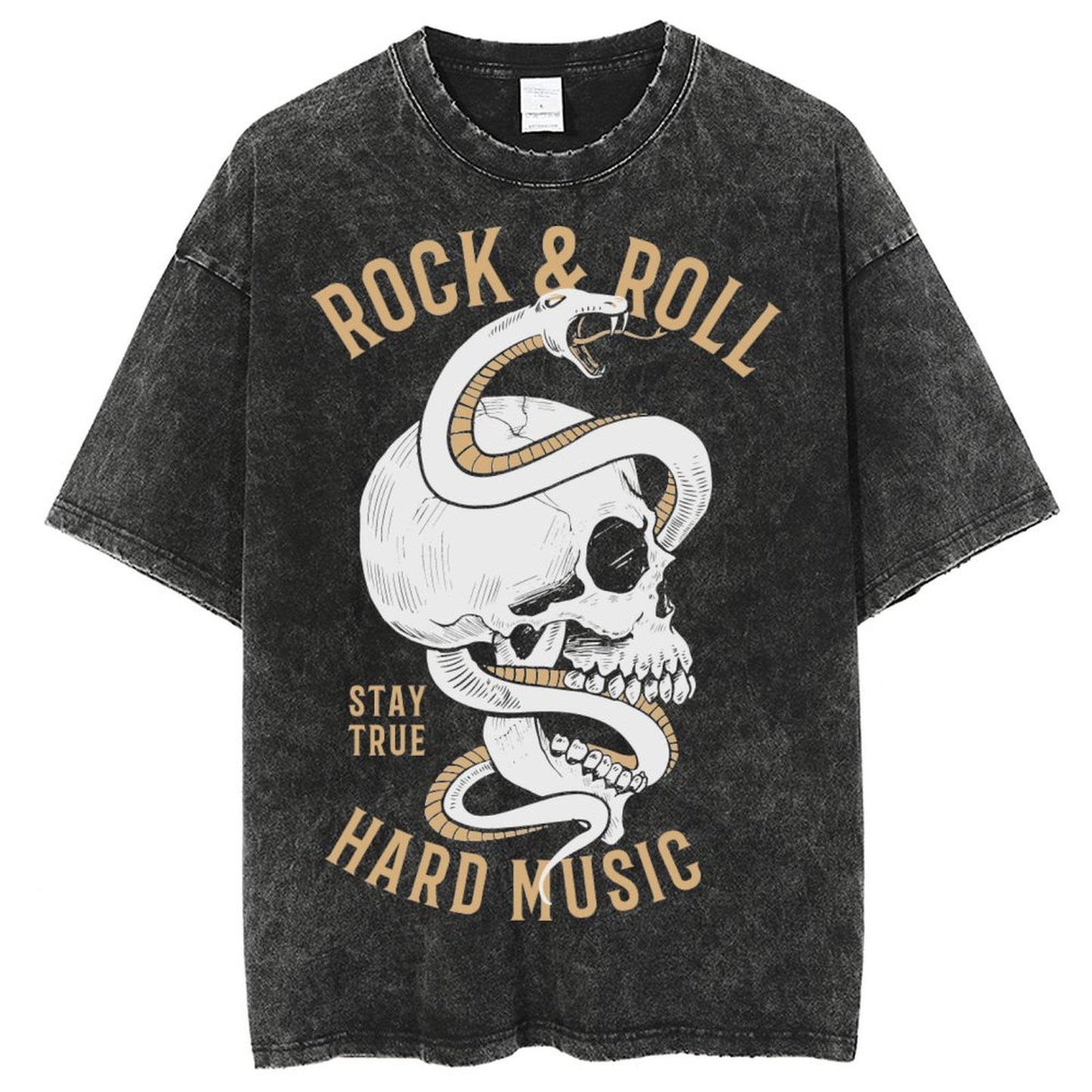 Unisex Vintage Solid Wash T-Shirts 2305101597