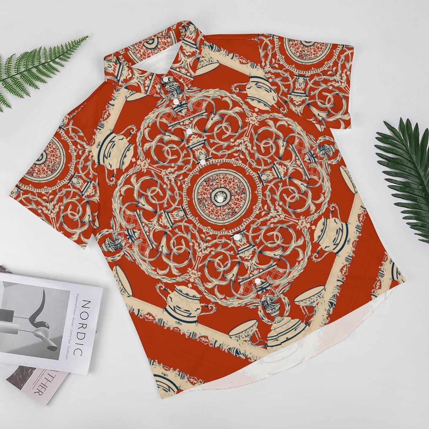 Men's Fashion Casual Printed Short Sleeve Shirts 2306101073