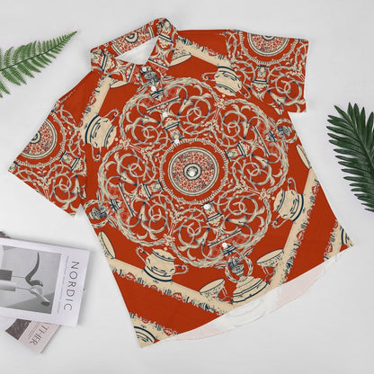 Men's Fashion Casual Printed Short Sleeve Shirts 2306101073