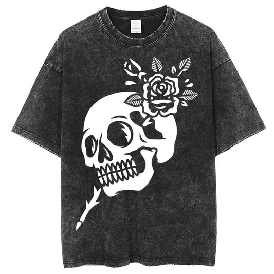 Unisex Vintage Solid Wash T-Shirts 2305101601